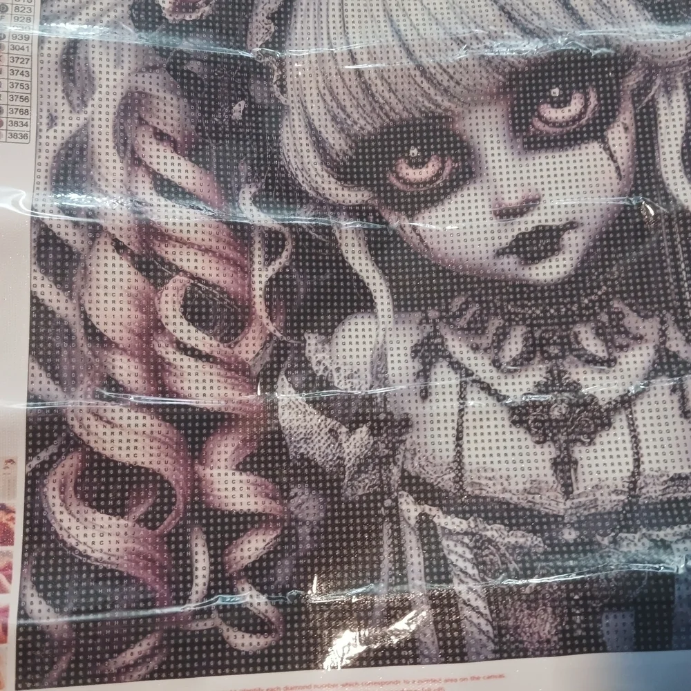 Gothic Doll Diamond Art Print Kit 40x40